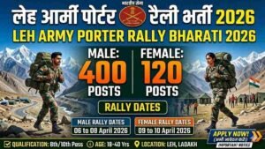 Indian Army Leh Porter Vacancy 2026